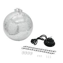 EUROLITE Set Spiegelkugel 30cm mit Motor + LED PST-5 QCL Spot sw (Kopie)